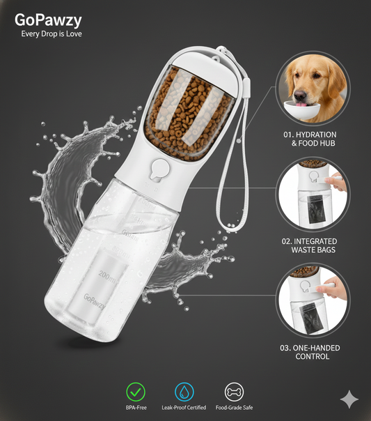 3 in 1 Pet Travel Bottle
